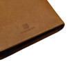 Premium Leather 3-Ring Junior Zippered Binder Back Logo