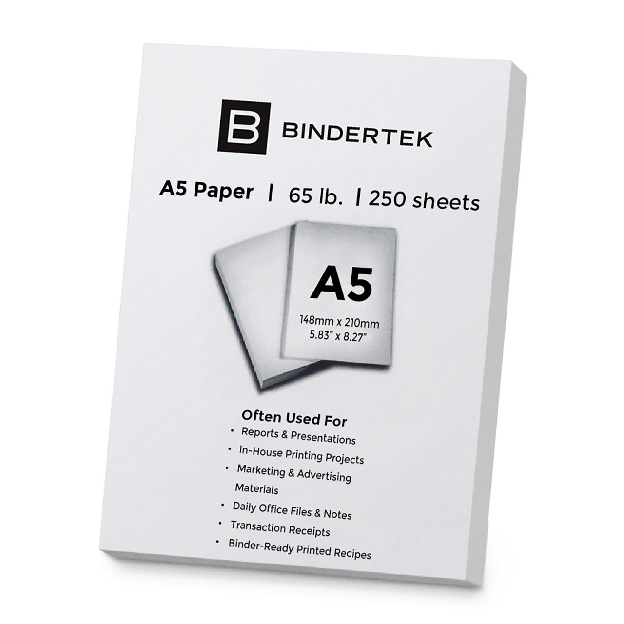 Empire Imports 65 lb. A5 Size Heavy Duty Cardstock, Ream, 250 Sheets, White (A5CARD) Empire Imports 65 lb. A5 Size Heavy Duty Cardstock, Ream, 250 Sheets, White (A5CARD)