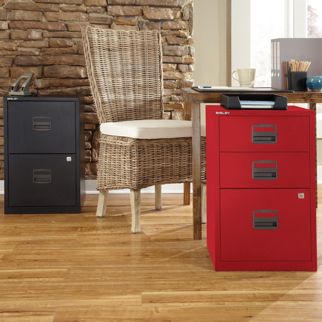 Bisley 3-Drawer Steel Home File Cabinet