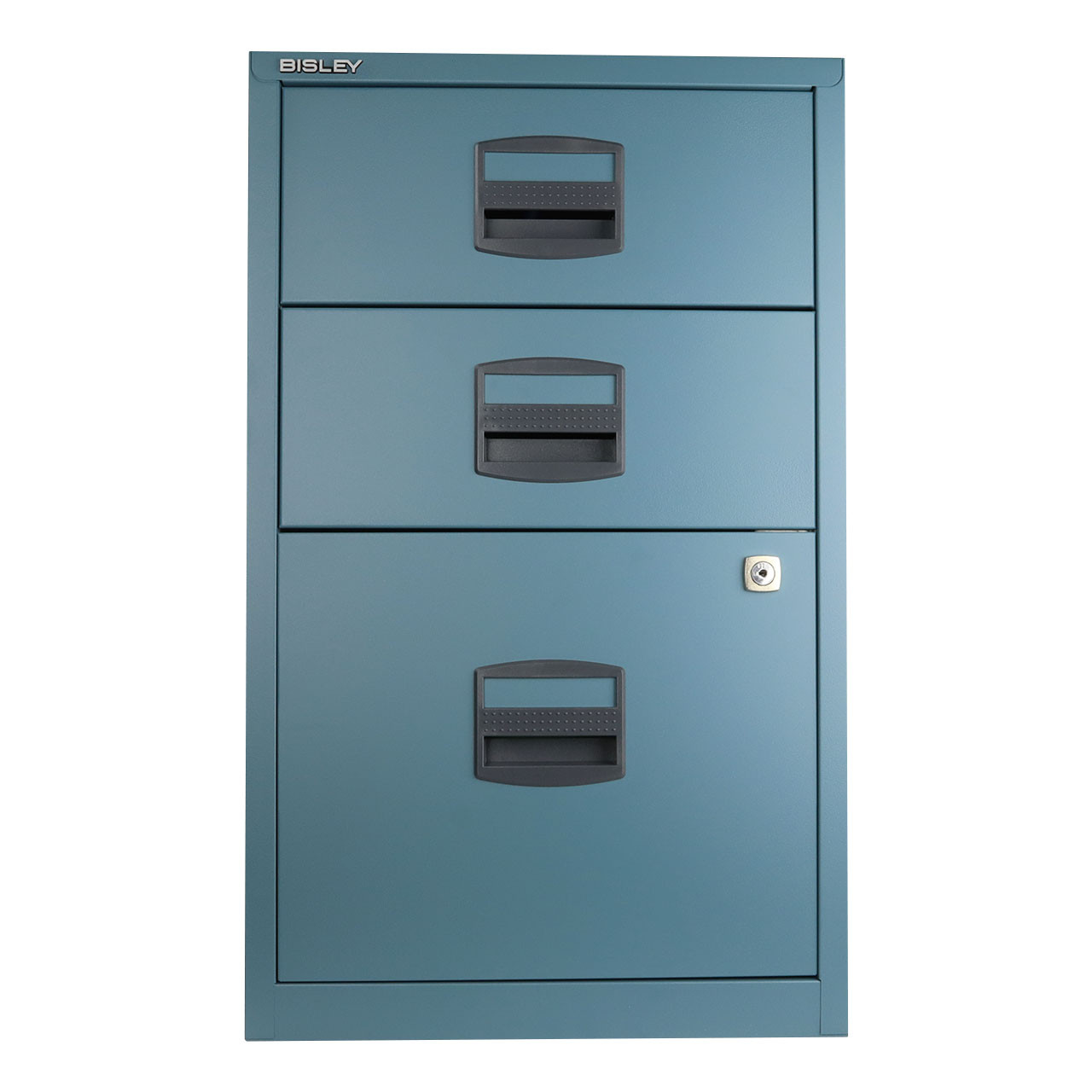 Bisley 3-Drawer Steel Home File Cabinet - Bindertek