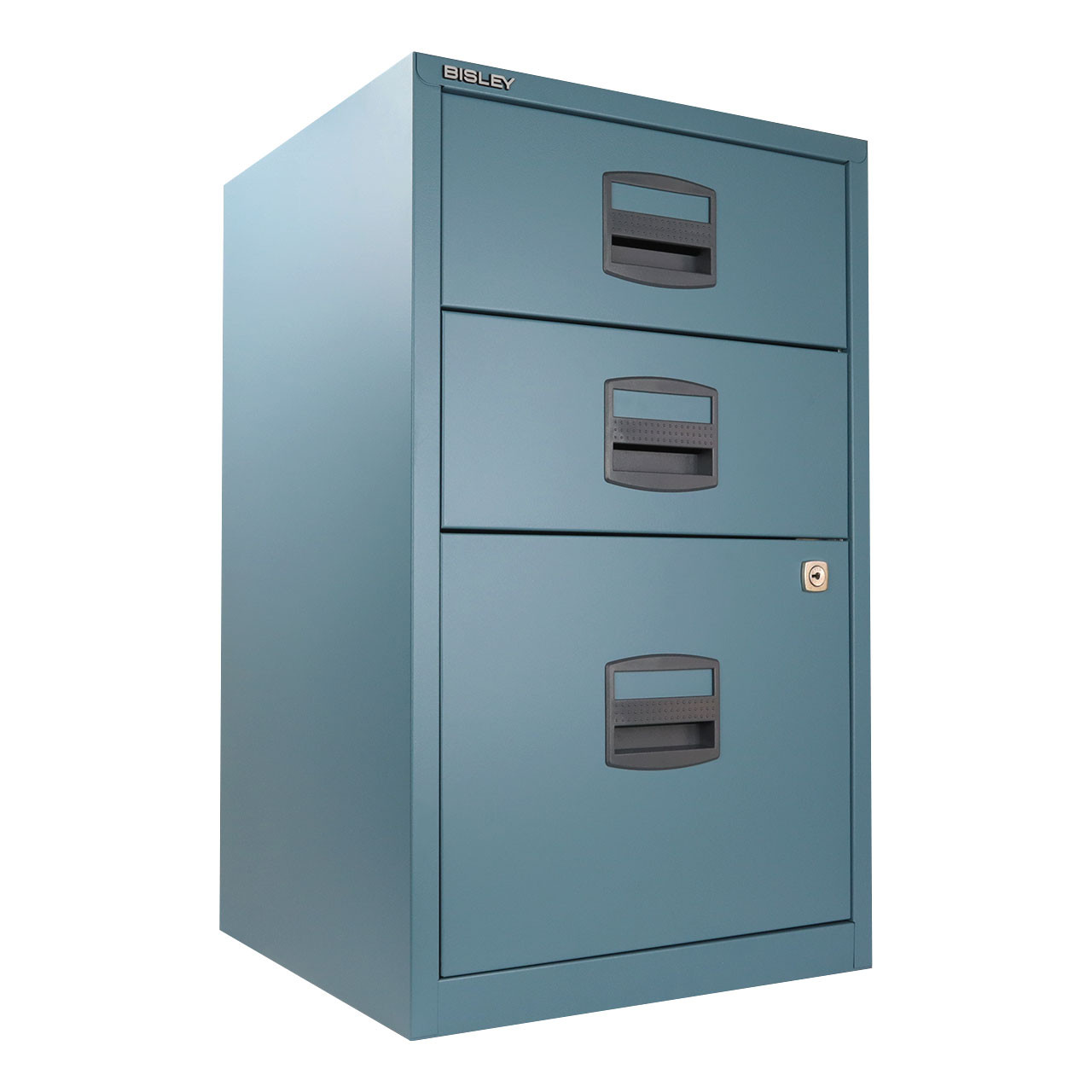 Bisley 3-Drawer Steel Home File Cabinet - Bindertek