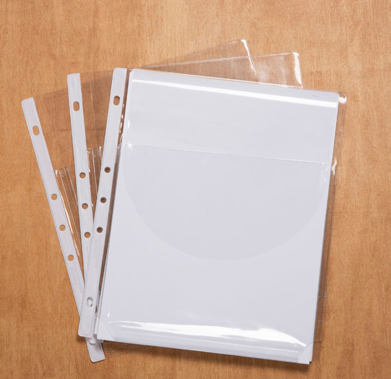4 Pocket Sheet Protectors  Holds 2.14 x 5.25 Inserts