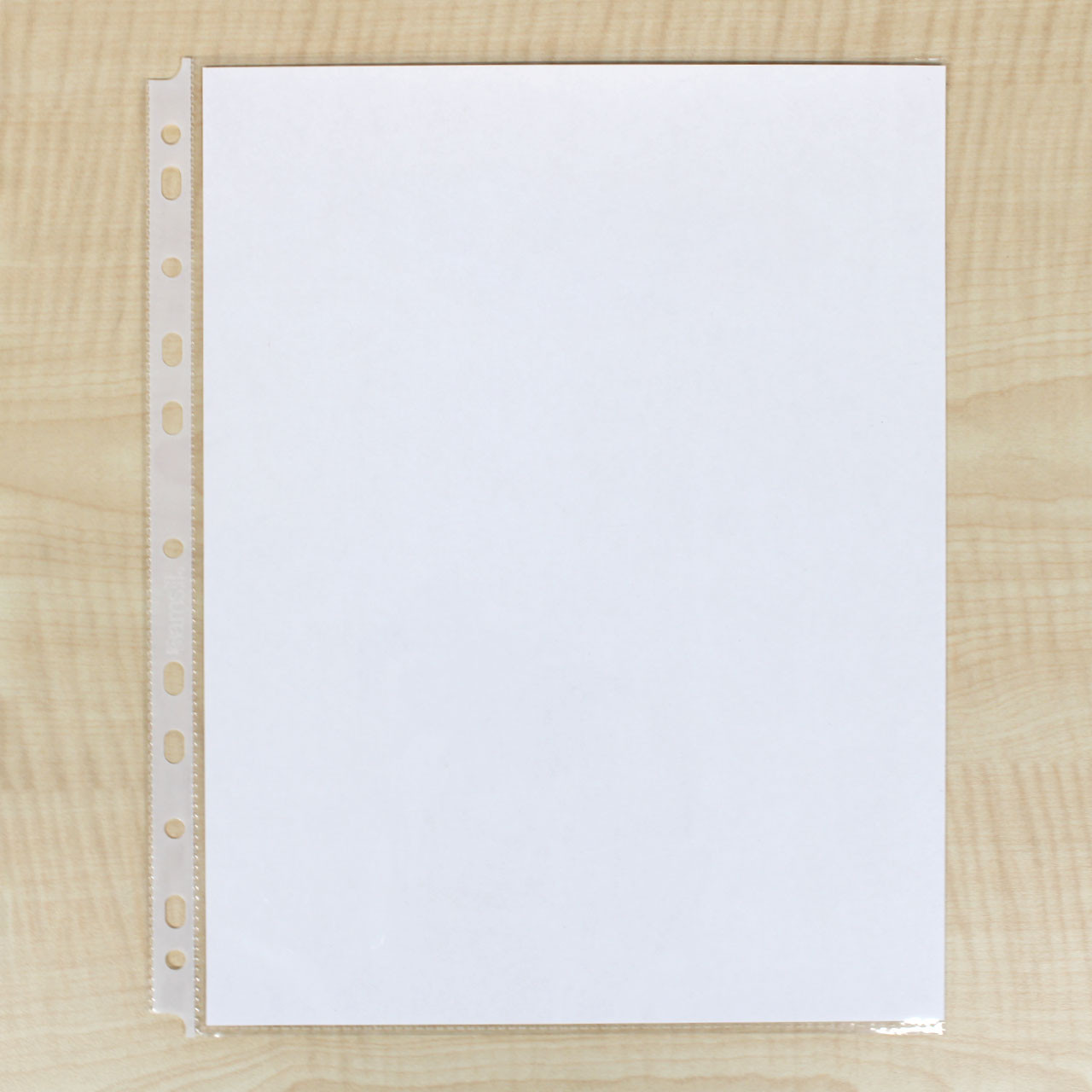 Sheet Protector 8.5 x 11 inch Non-Glare PP Clear Page Protectors, Sleeves  for Binders, Paper Protector for 3 Ring Binder Letter Size Top Loading, 100