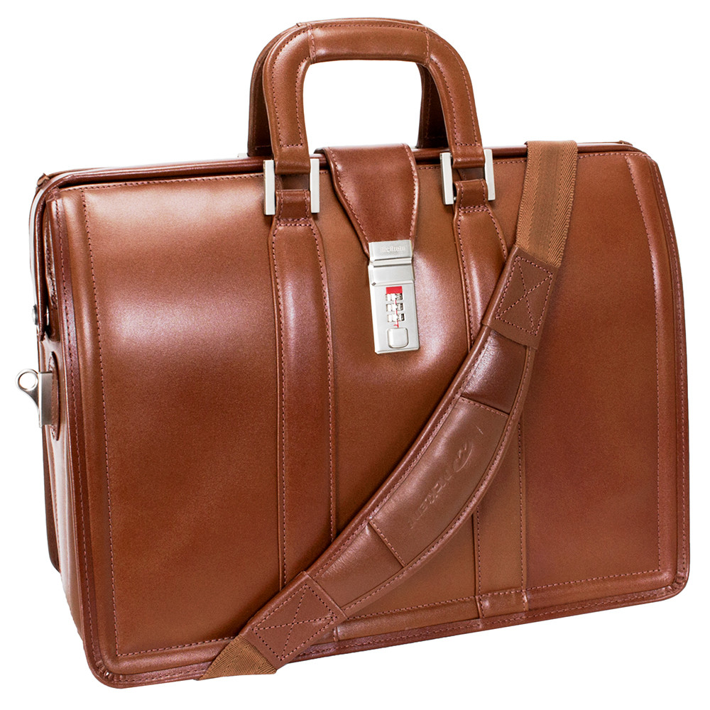 Morgan Leather Litigator Briefcase 