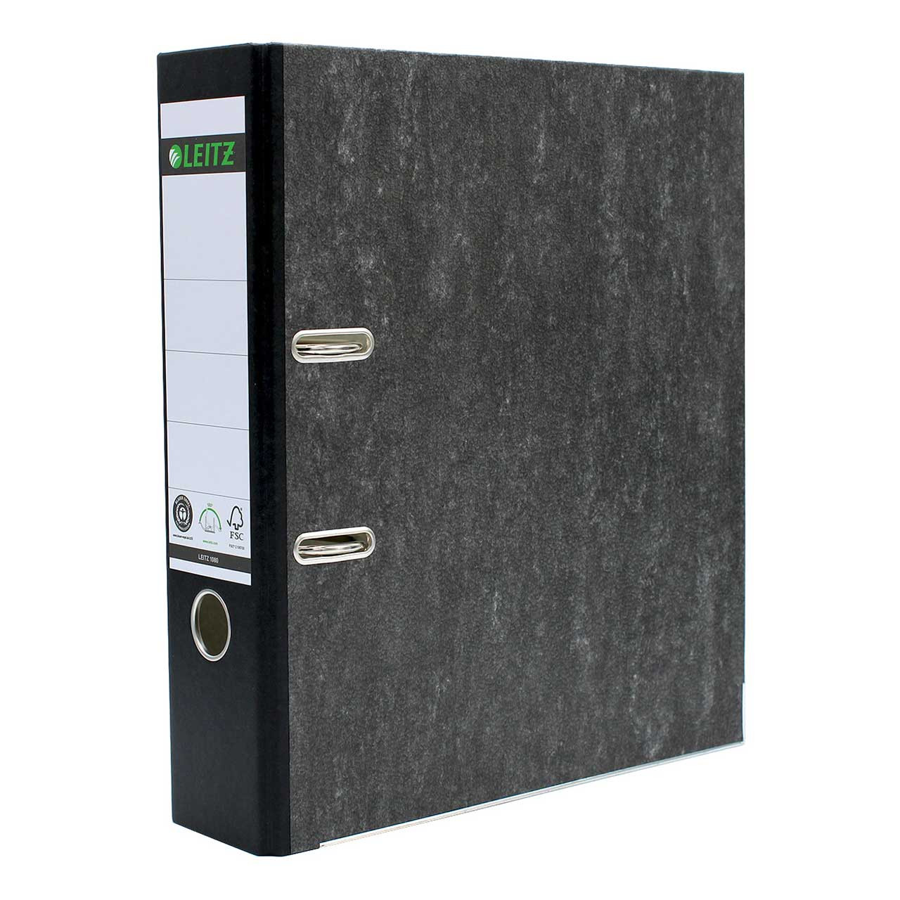 Leitz A4 Size, R80 Black Marbled 2-Ring Binder, 3