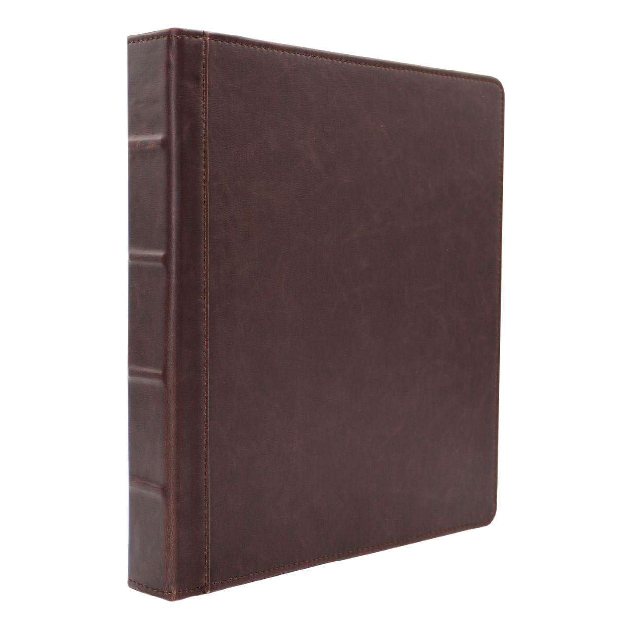 Leather 3 Ring Binder, A Ringed Binder of Real Full Grain