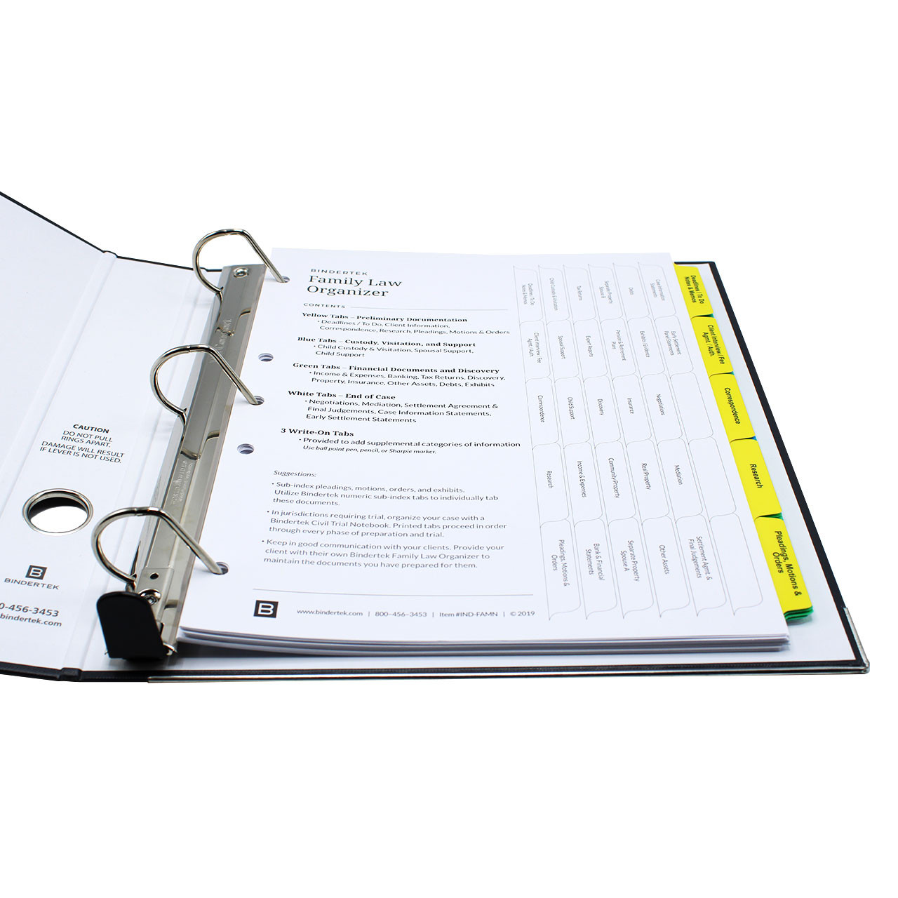 Family Law Index Tab Dividers Bindertek