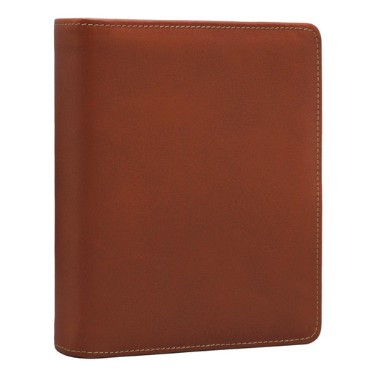 Premium Leather 3-Ring Junior Zippered Binder