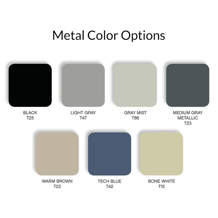 Datum Vu-Stak Open Shelving Pull-Out Work Shelf, Metal Color Options