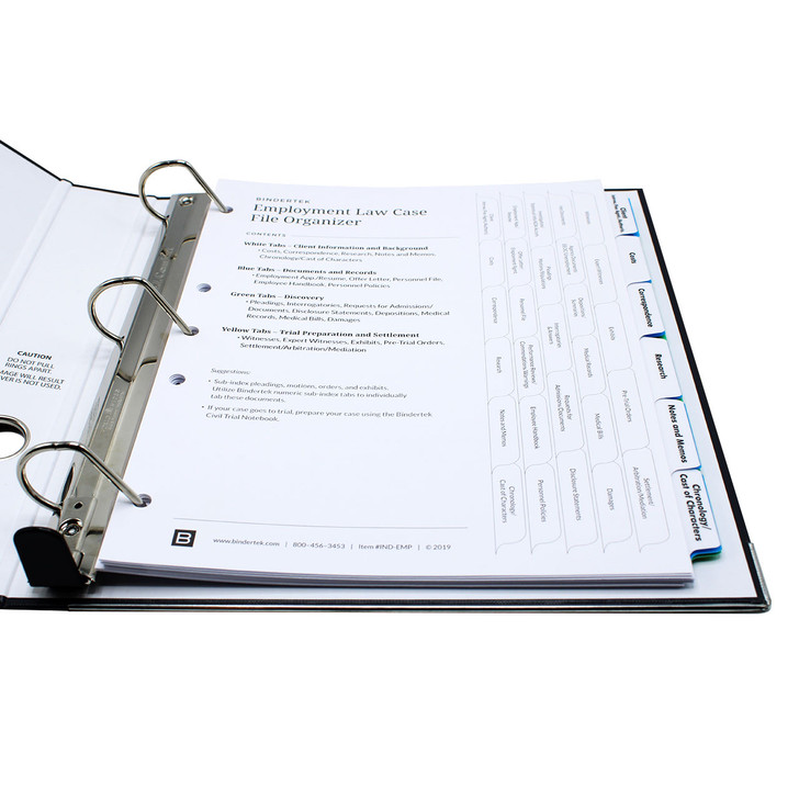 Employment Law Index Tab Dividers