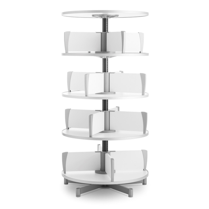 Moll Deluxe Binder & File Carousel, 4-Tier Shelving