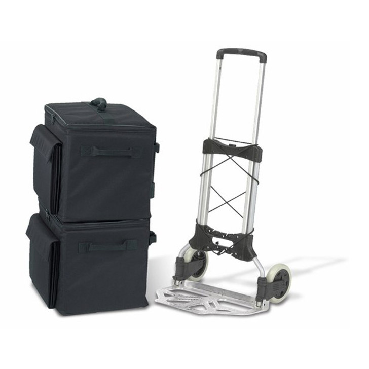 Soft Sided Binder Caddy, Heavy Duty Hand Truck and 2 Cases