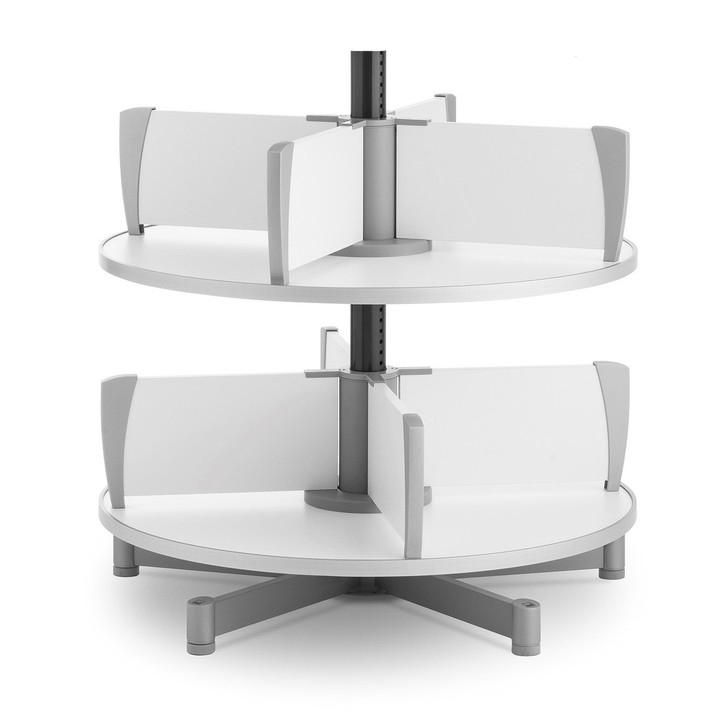 Moll Deluxe Binder & File Carousel, 2-Tier Shelving