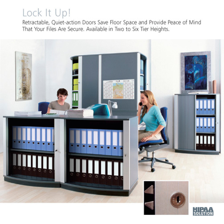 Moll LockFile Binder & File Carousel Cabinet, 6-Tier