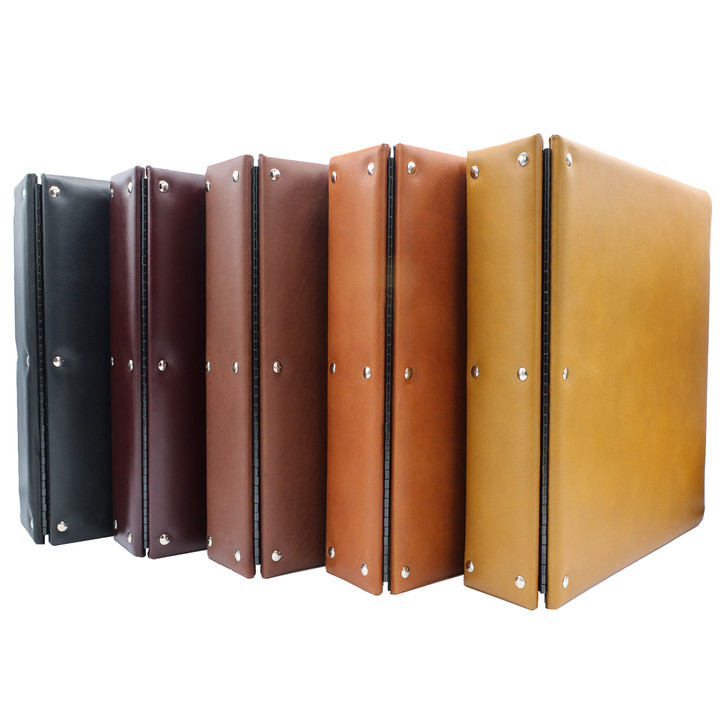 Premium Leather 3-Ring Binder, D-Shaped Rings, All Colors Product Photo