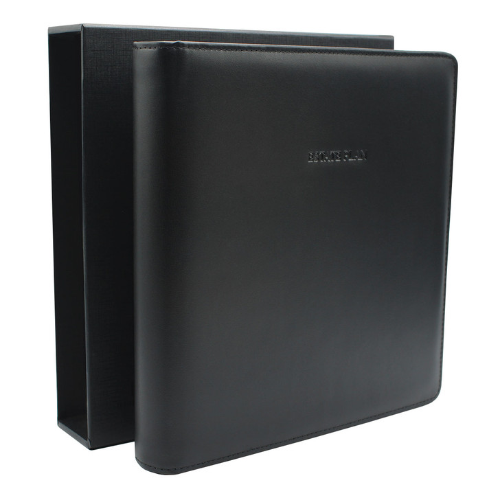 Estate Planning Kit, Genuine Leather 3-Ring Binder, Binder and Slipcase