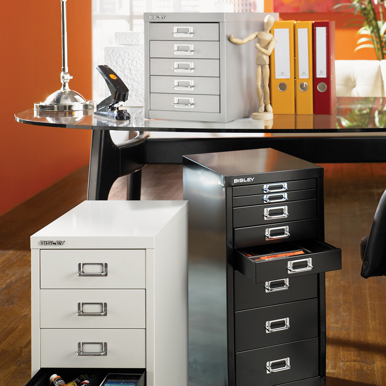  Bisley 8 Drawer Steel Under-Desk Multidrawer Storage