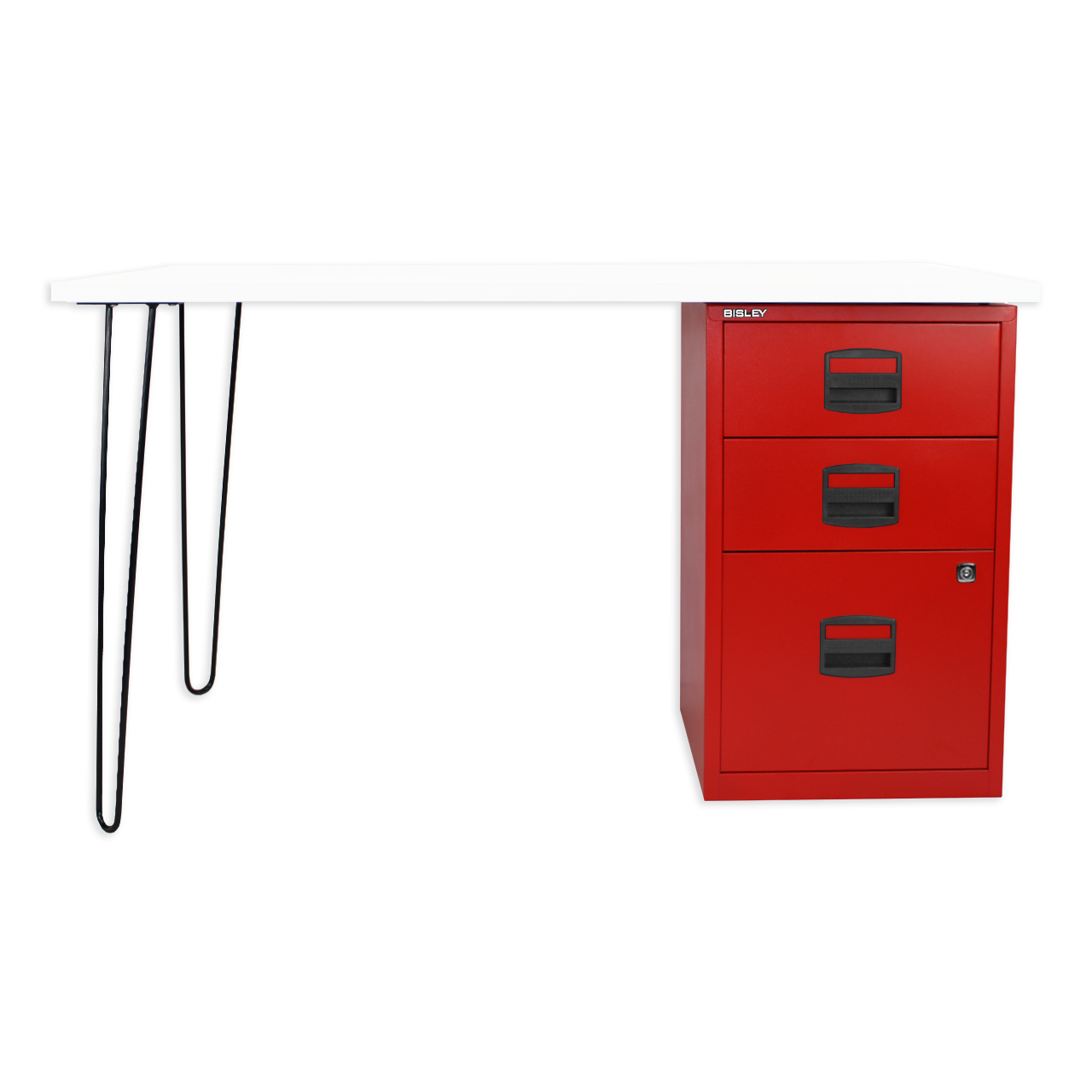 Bisley 3-Drawer Desktop MultiDrawer Steel Cabinet - Bindertek