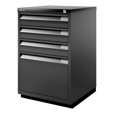 Bisley 3-Drawer Steel Home File Cabinet - Bindertek