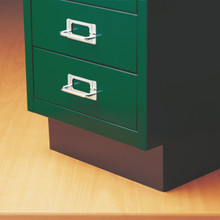 Bisley 5-Drawer Steel Desktop Multidrawer Storage Cabinet, White - BDSMD5WH  