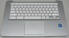 HP 740172-001 - Top cover with keyboard and TouchPad (Snow White color) - Full-sized keyboard with island-style textured keys - Includes keyboard a