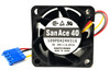 SanAce40 109P0424H316 - 40x40x28mm DC24V 0.095A 4-Pin Blue Connector Fan
