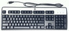 382926-001 - USB Standard Keyboard Black/Silver Wired 104-Key Spill-Resistant Full-Size with Tilt Legs