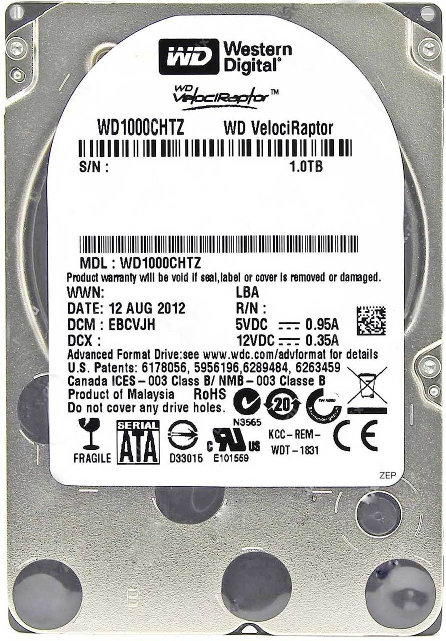 Western Digital WD1000CHTZ-88JCPV0 - 1TB 10K RPM SATA 15mm 2.5