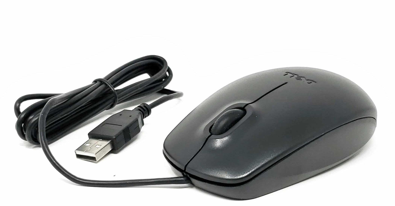 Dell MS111-L - Black Optical 3-Button Scroll Wheel USB Mouse for