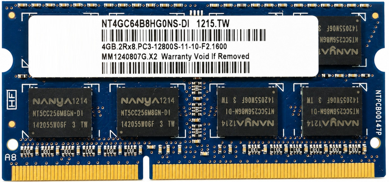 NT4GC64B8HG0NS-DI - 4GB (1x4GB) 1600Mhz PC3-12800S DDR3-1600 204