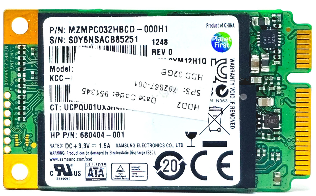 【ひかり】SSD Hewlett-Packard (HP) 683690-002 - 32GB RealSSD C400 mSATA Mini PCI