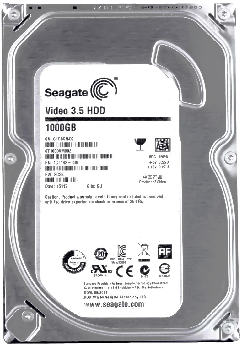 Seagate 9TN154-301 - 1TB 5.9K RPM SATA 3.5