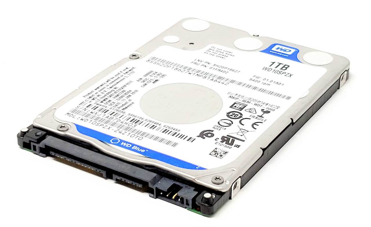 Western Digital WD10SPZX-24 - 1TB 5.4K RPM SATA 7mm 2.5