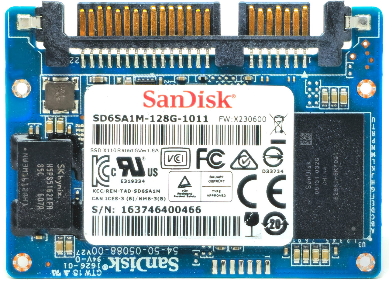 動作サクサク☆SSD搭載☆メモリー8GB！！ Sandisk SD6SA1M-128G - 128GB MLC Half Slim SATA Solid State SSD