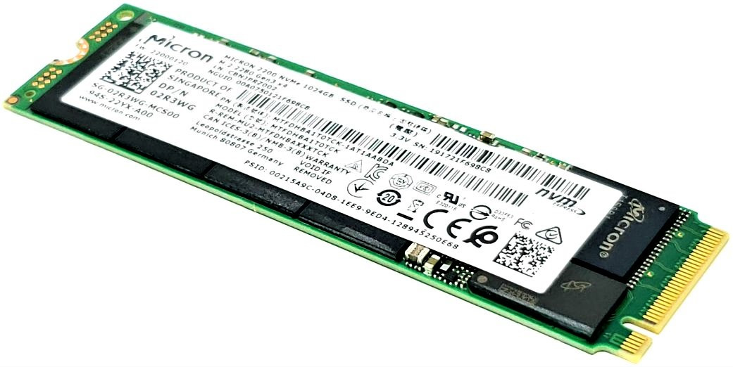 Micron MTFDHBA1T0TCK - 1TB M.2 2280 NGFF PCIe NVMe Gen3x4 Solid