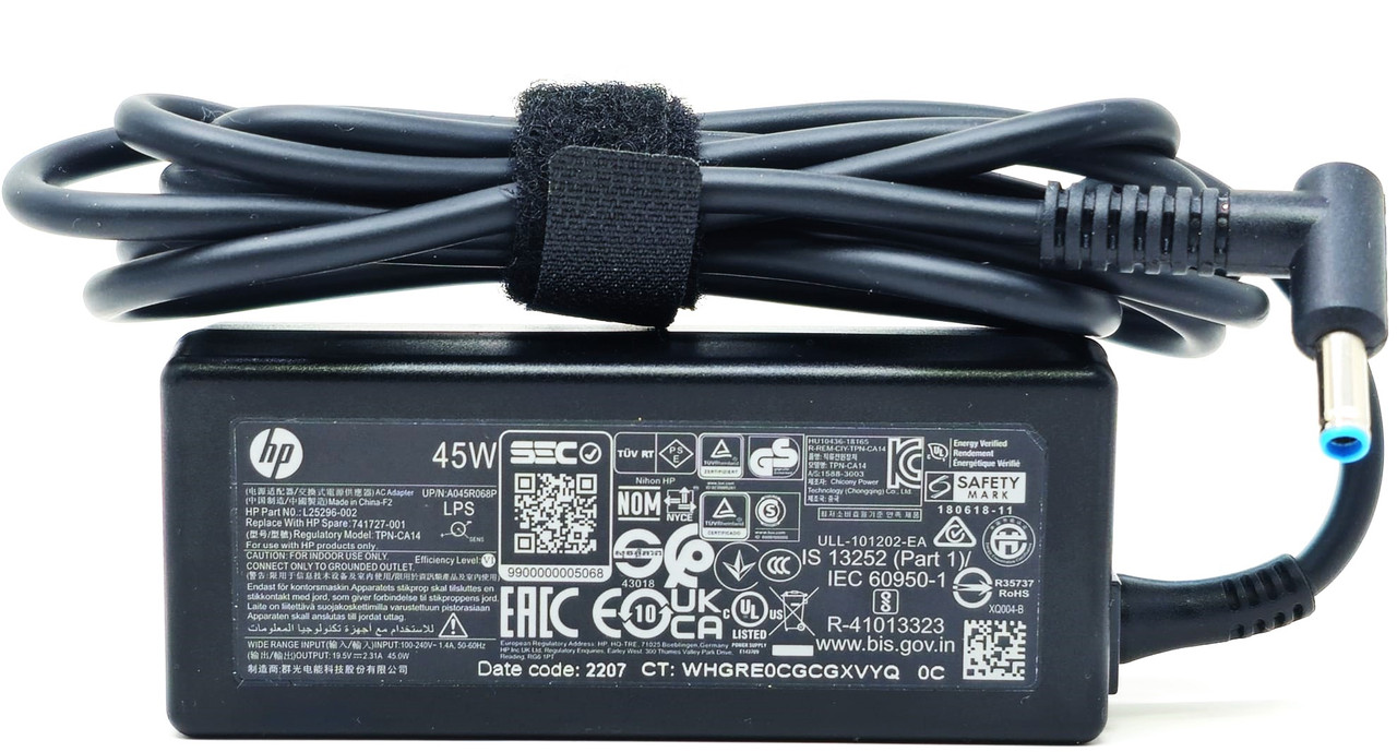 HP 777669-001 - 45W 19.5V 2.31A 4.5mm x 3.0mm Blue Tip AC Adapter