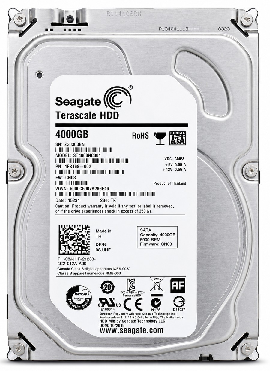 Seagate 1F2168-568 - 4TB 5.9K RPM 64MB Cache 6G SATA 3.5