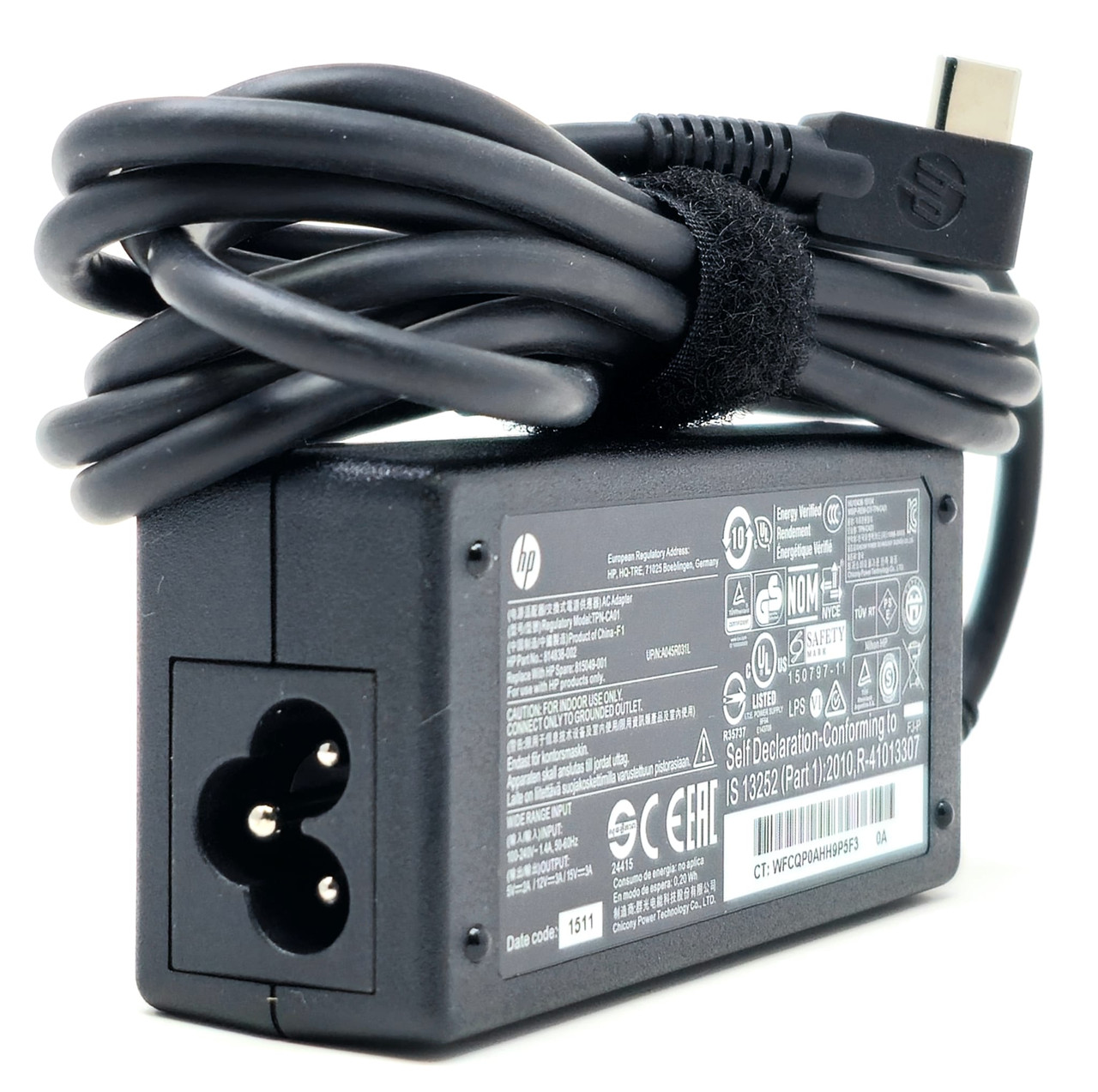 HP AC ADAPTER TPN-LA06 5V-3A 9V-3A 10V-3.75A 12V-3.75A 15V-3A 20V