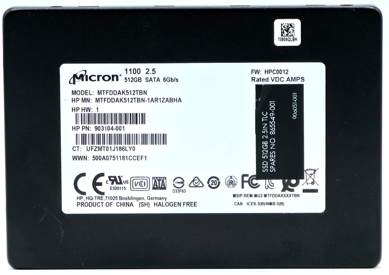 808324-002 - 512GB 6Gbps SATA III 7mm 2.5