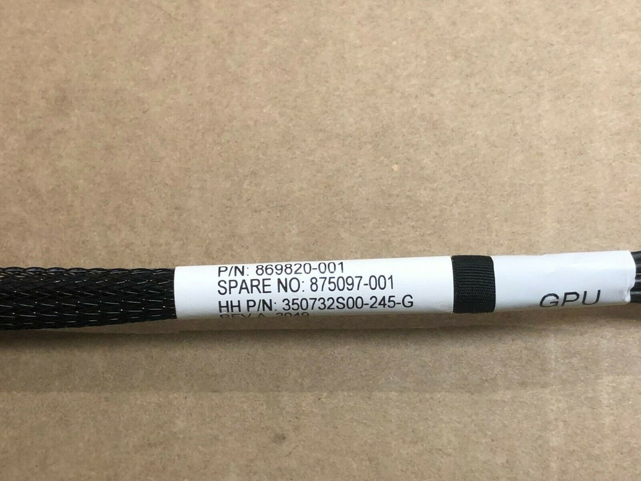 HP 869820-001 - HPE GPU 8p Keyed GPU Cable - Single Cable - CPU Medics HP 869820-001 - HPE GPU 8p Keyed GPU Cable - Single Cable - CPU Medics