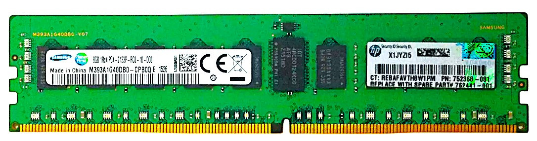 HP 726718-B21 - 8GB 1RX4 PC4-2133P Server RAM Memory Module - CPU