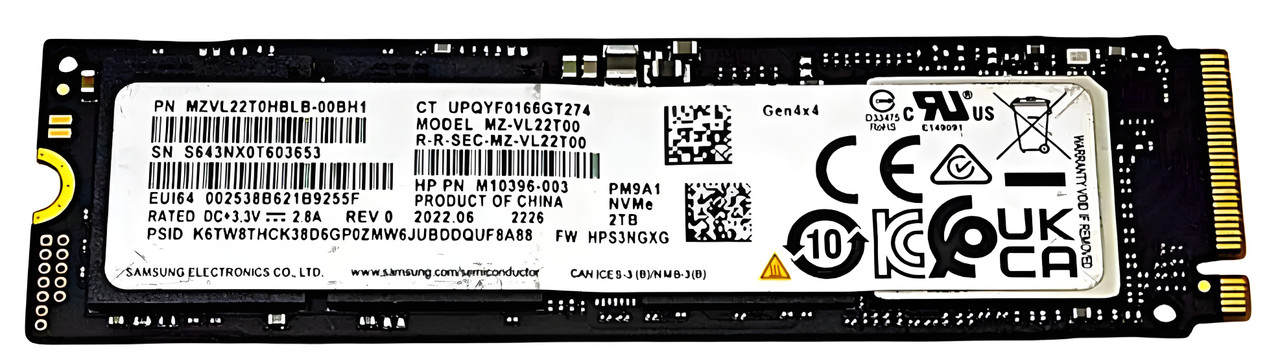 MZVLB2T0HALB-000H1 - 2TB NVMe PCIe Gen3 x4 M.2 2280 Solid State