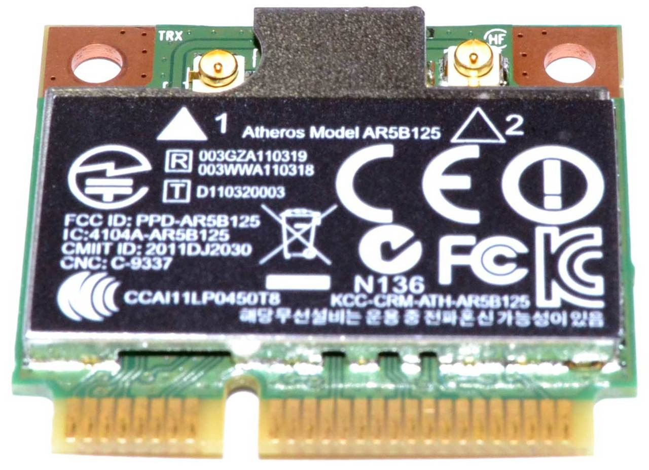 HewlettPackard (HP) AR5B125 Atheros AR5B125 WiFi PCIE HalfHeight