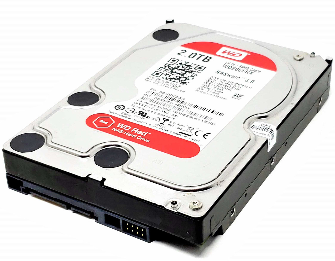 新品】WD RED(NAS)用 ２TB HDD WD20EFRX - PCパーツ