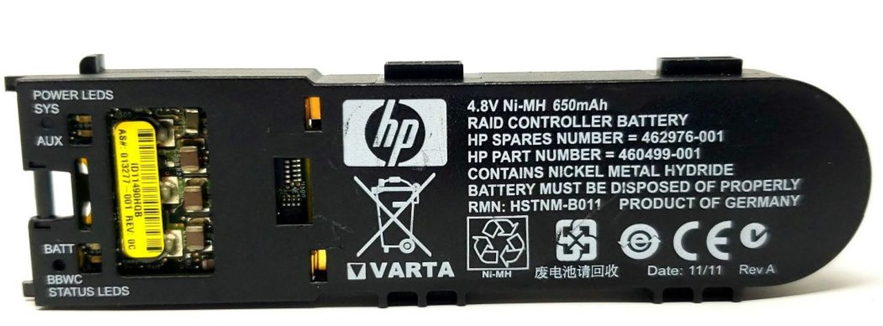 HP 462976-001 - 4.8V Ni-MH 650mAh Raid Controller Battery for P410 P411  P212 - CPU Medics