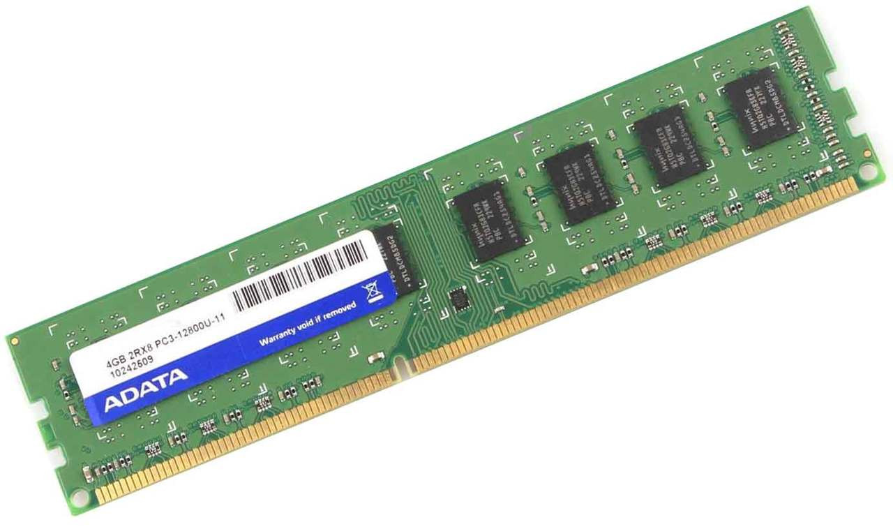 Desktop - 240-Pin DIMM: ADATA AM2L16BC4R1-B0AS - 4GB (1x4GB) 1600Mhz  PC3L-12800U 1.35V Low Voltage 240-Pin UDIMM Desktop Memory Ram