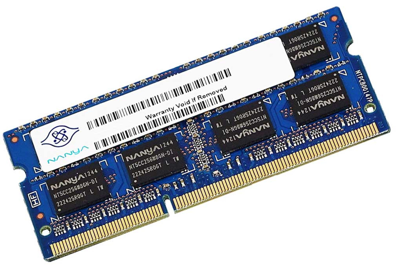 Nanya NT4GC64B8HG0NS-DI - 4GB (1x4GB) 1600Mhz PC3-12800S DDR3-1600 204-Pin  SODIMM Laptop Memory Ram - CPU Medics