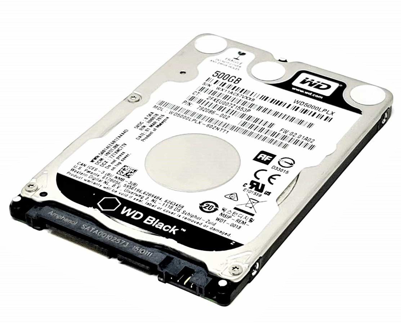 Western Digital WD5000LPLX-66ZNTT0 - 500GB 7.2K RPM SATA 7mm 2.5