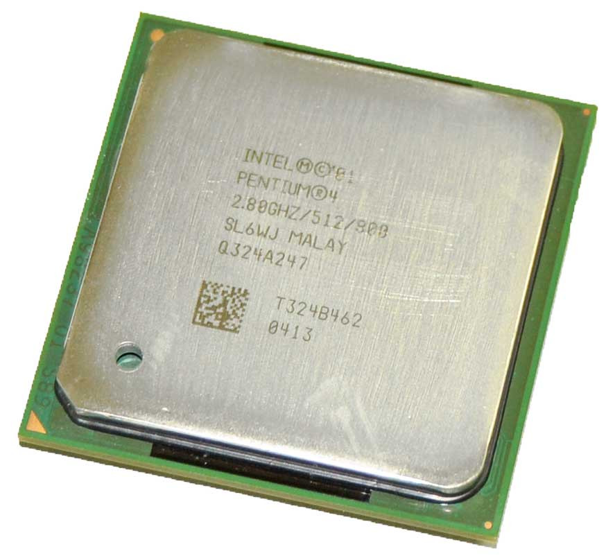 Intel SL6WJ - 2.80Ghz 800Mhz 512K PGA478 Intel Pentium 4 CPU