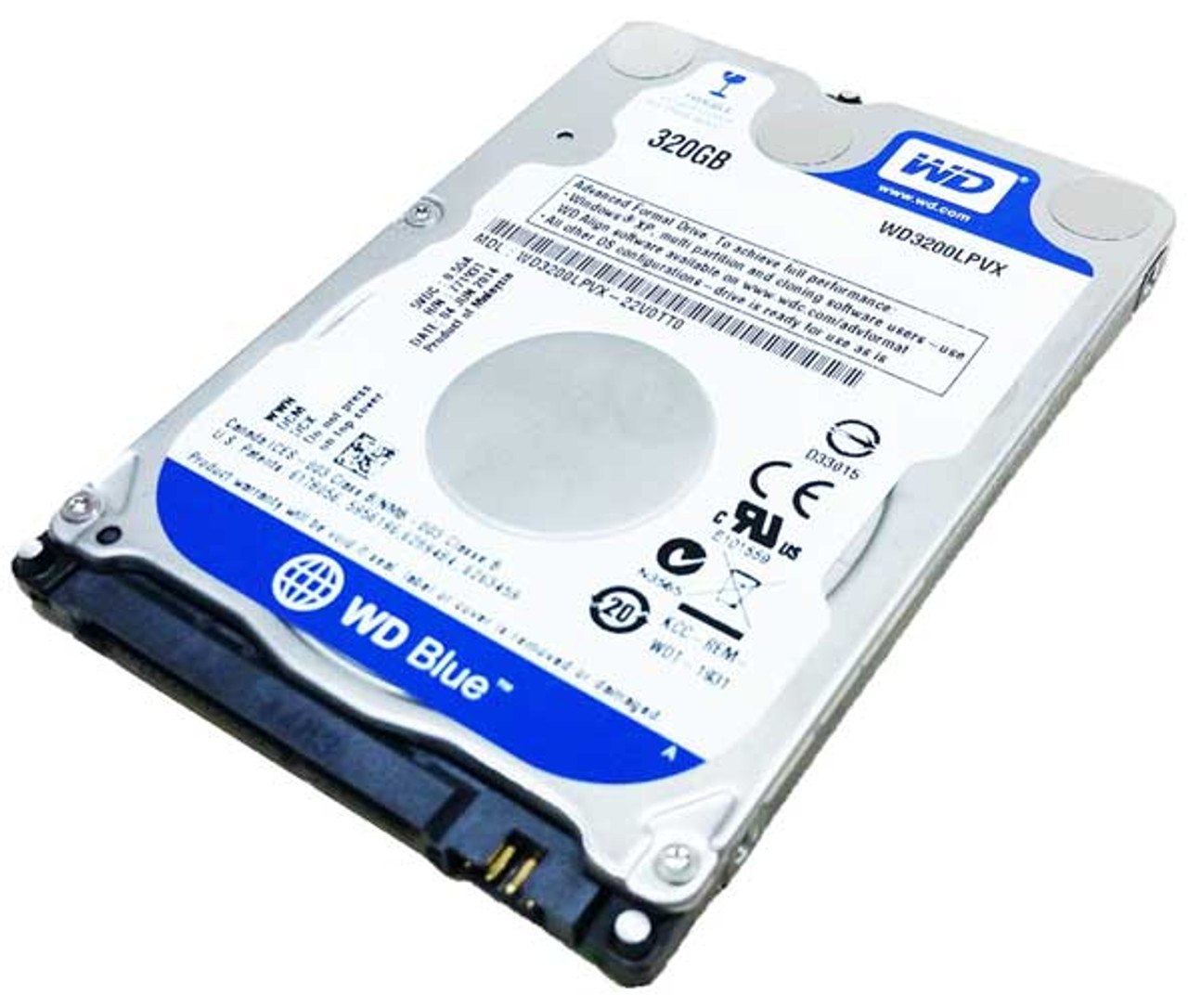 Western Digital WD3200LPVX-60V0TT0 - 320GB 5.4K RPM SATA 7mm 2.5